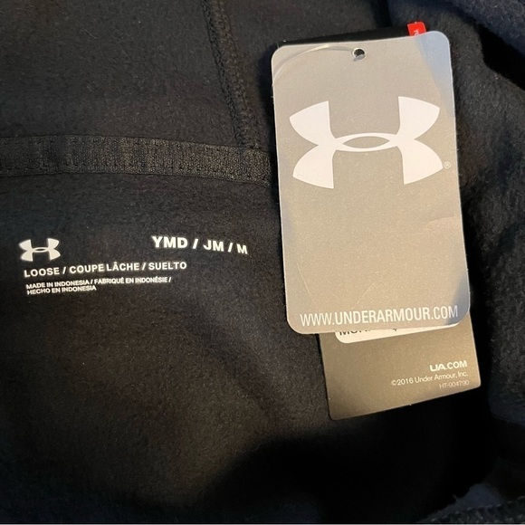 New with Tags Under Armour Fleece Quarter Zip Pullover Girls Size Medium - Picture 5 of 7